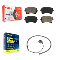 SIM KSW-100503 Disc Brake Pad for 2004-2011 Audi S6, Volkswagen Phaeton - Rear