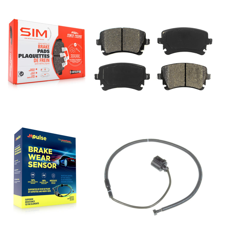SIM KSW-100503 Disc Brake Pad for 2004-2011 Audi S6, Volkswagen Phaeton - Rear