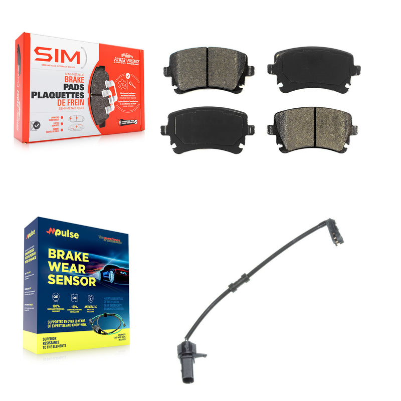 SIM KSW-100504 Disc Brake Pad for 2010 Audi A8 Quattro - Rear