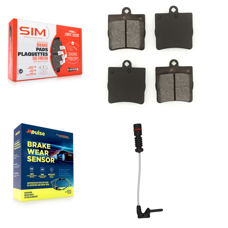 SIM KSW-100537 Disc Brake Pad for 1998-2008 Chrysler Crossfire, Mercedes-Benz C230 and More - Rear