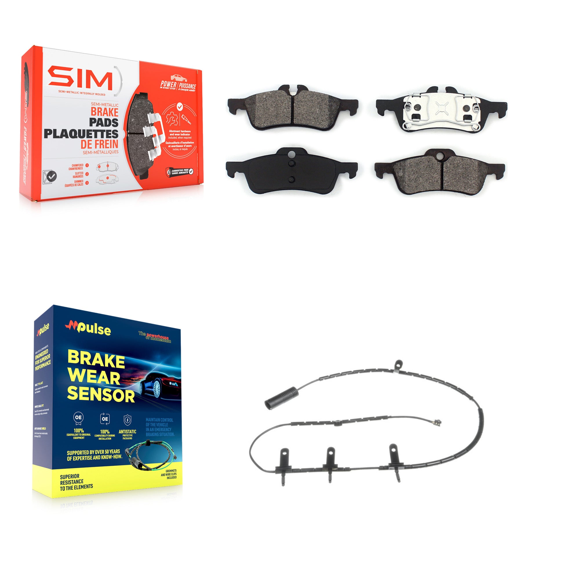 SIM KSW-100549 Disc Brake Pad for 2002-2008 Mini Cooper - Rear