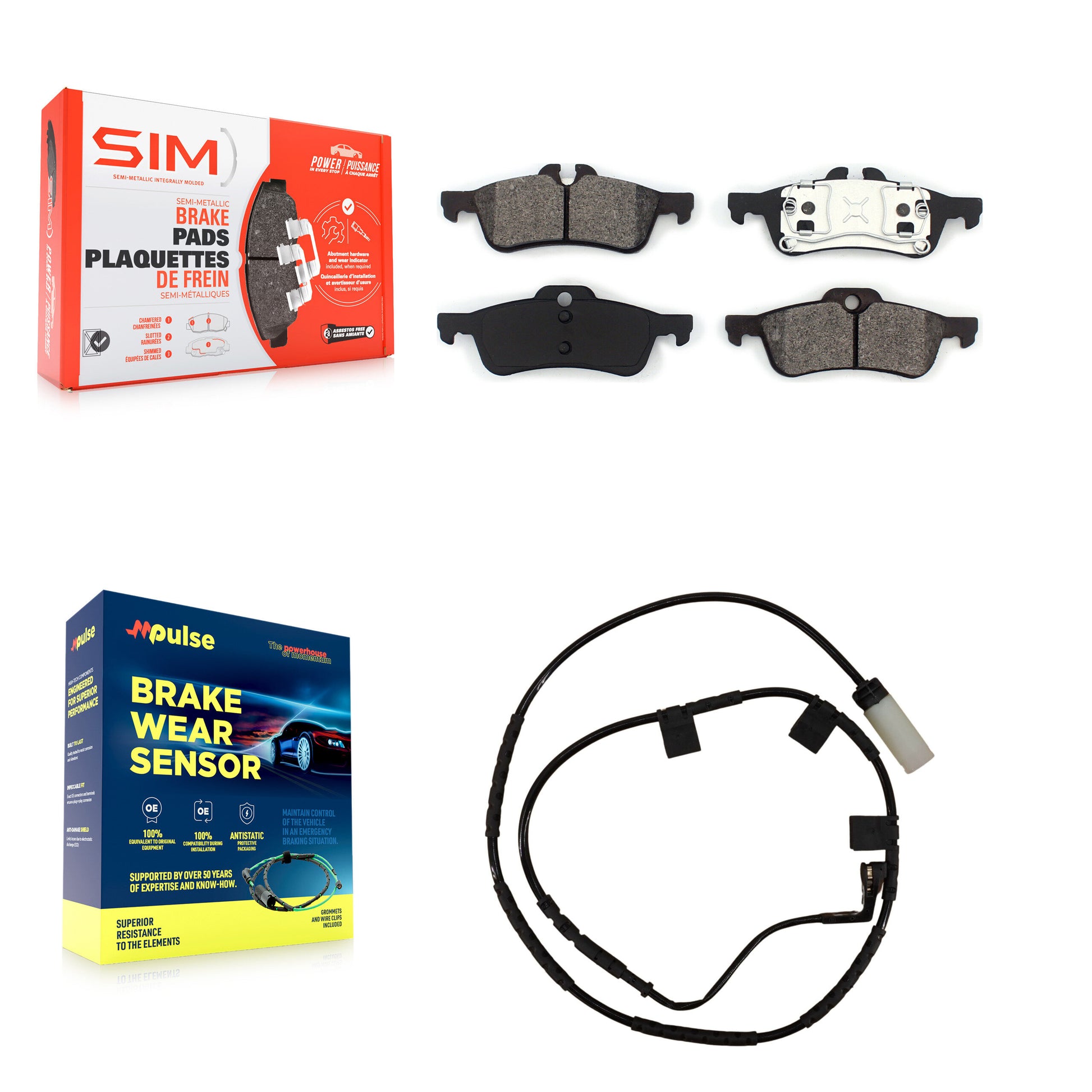 SIM KSW-100550 Disc Brake Pad for 2006 Mini Cooper - Rear