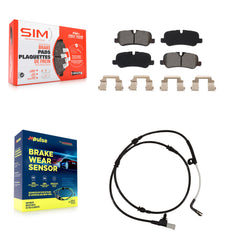 SIM KSW-100567 Disc Brake Pad for 2005-2016 Land Rover LR4, Land Rover Range Rover Sport, Land Rover LR3 - Rear