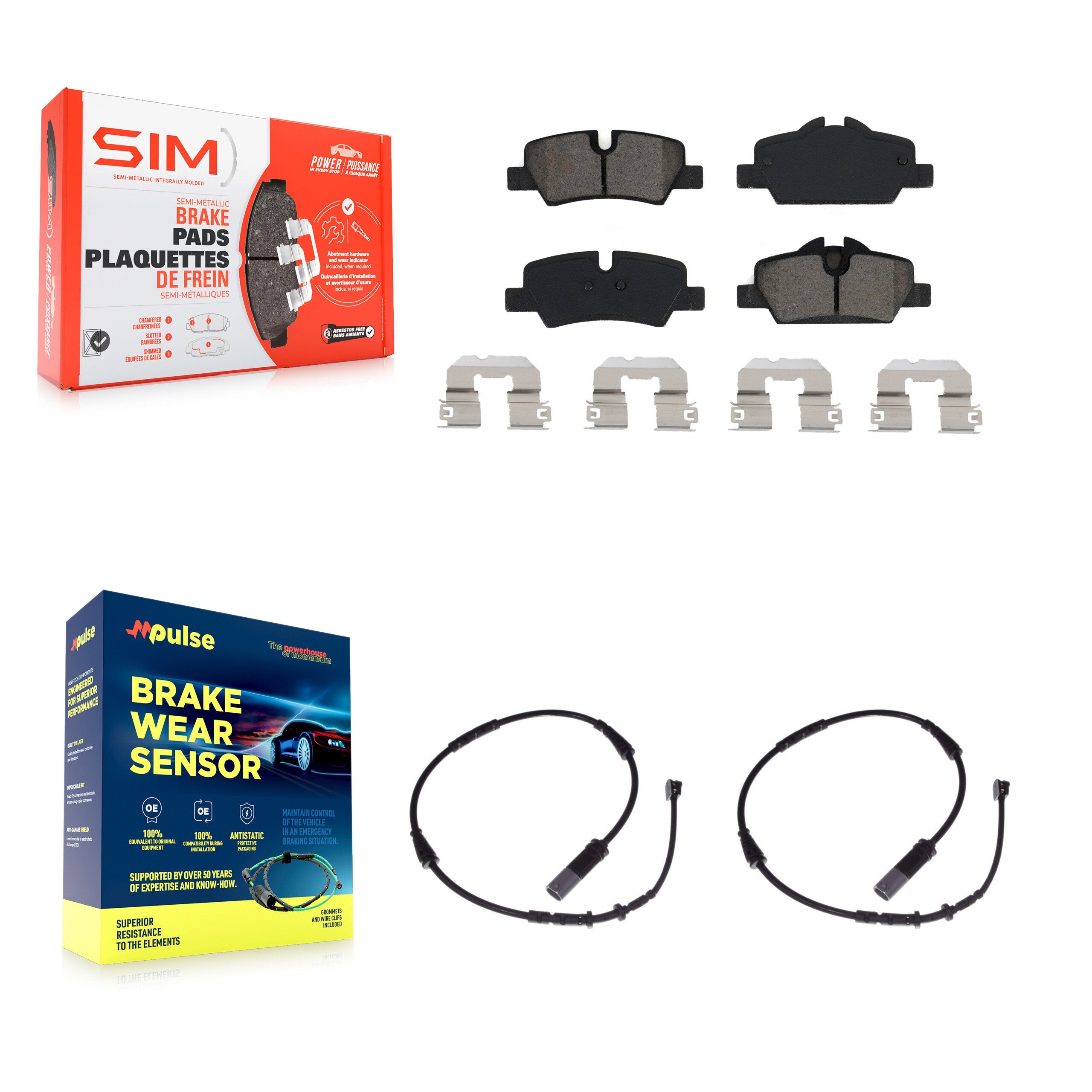 SIM KSW-100591 Disc Brake Pad for 2015-2022 Mini Cooper - Rear