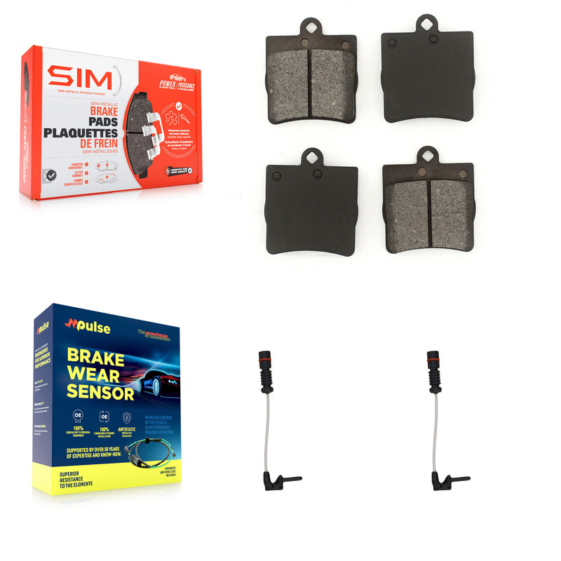 SIM KSW-100616 Disc Brake Pad for 1998-2008 Chrysler Crossfire, Mercedes-Benz C230 and More - Rear