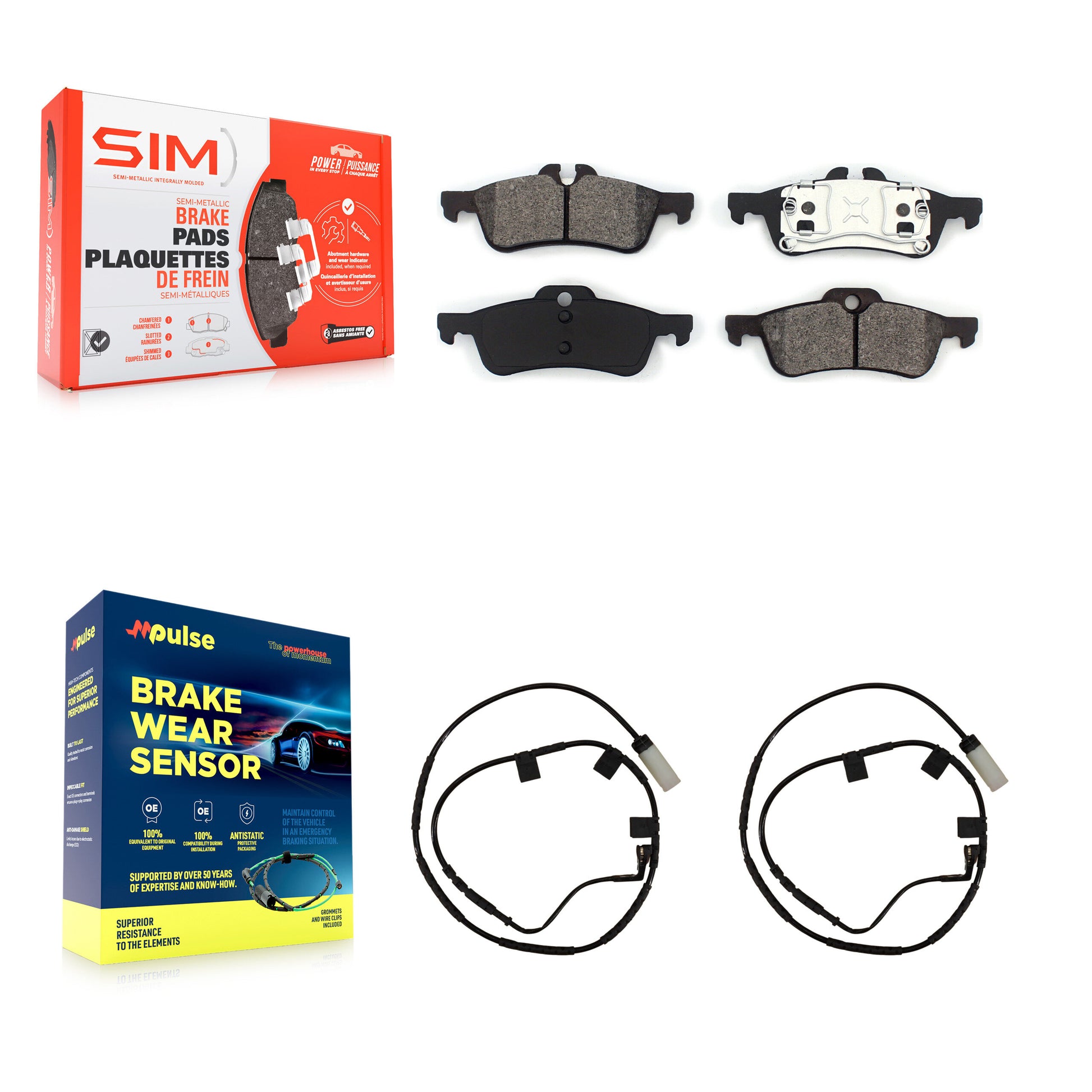 SIM KSW-100625 Disc Brake Pad for 2006 Mini Cooper - Rear