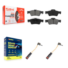 SIM KSW-100635 Disc Brake Pad for 2003-2018 Mercedes-Benz E400, Mercedes-Benz CLS400 and More - Rear