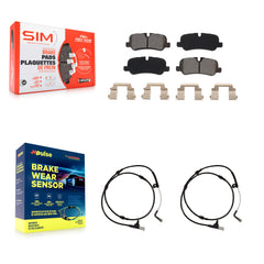 SIM KSW-100667 Disc Brake Pad for 2005-2016 Land Rover LR4, Land Rover Range Rover Sport, Land Rover LR3 - Rear