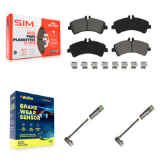 SIM KSW-100707 Disc Brake Pad for 2011-2014 Freightliner Sprinter 3500 - Rear