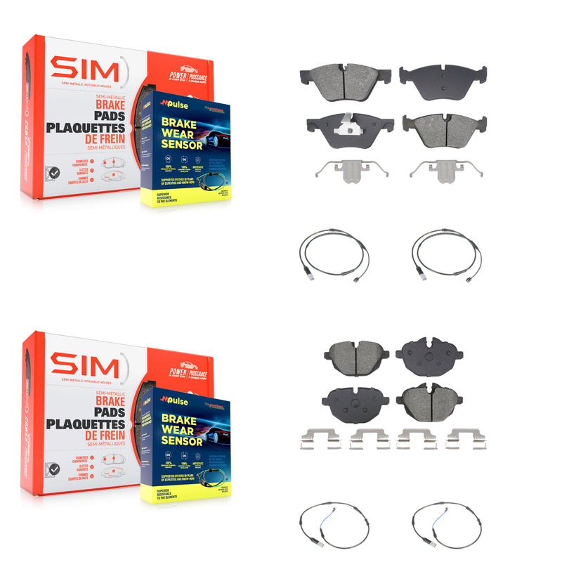 SIM KSW-100726 Disc Brake Pad for 2011-2016 BMW 528i - Front and Rear