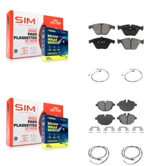 SIM KSW-100730 Disc Brake Pad for 2011-2014 BMW Z4 - Front and Rear