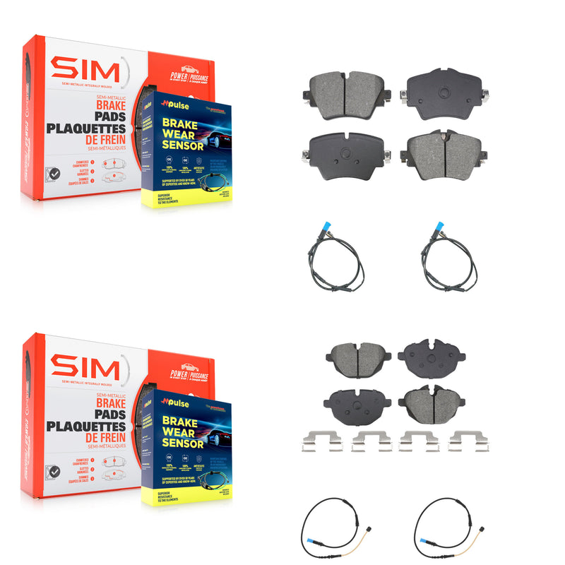 SIM KSW-100732 Disc Brake Pad for 2019-2021 BMW X4 - Front and Rear