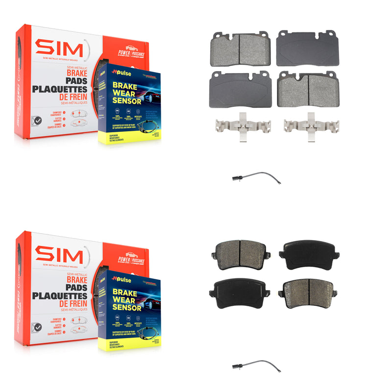 SIM KSW-100733 Disc Brake Pad for 2015 Audi Q5 - Front and Rear