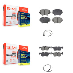 SIM KSW-100740 Disc Brake Pad for 2016-2022 BMW 228i Gran Coupe, BMW X1 and More - Front and Rear