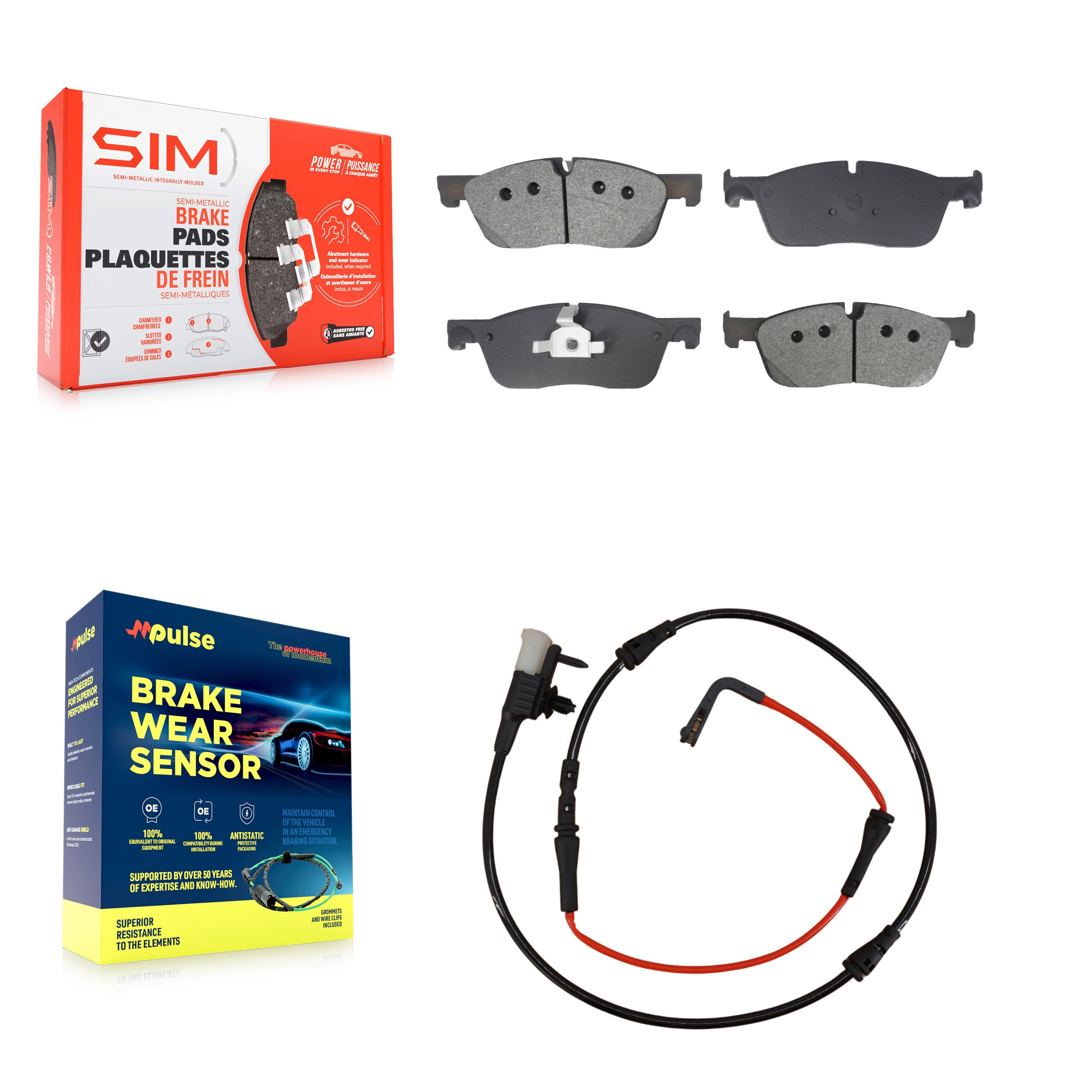 SIM KSW-100794 Disc Brake Pad for 2018-2020 Jaguar XE - Front
