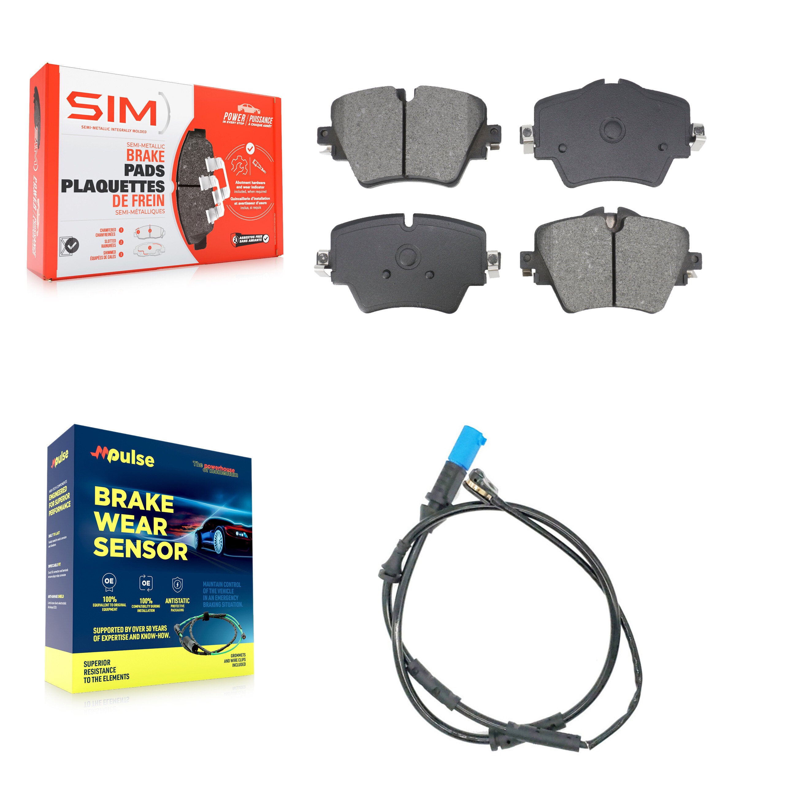 SIM KSW-100796 Disc Brake Pad for 2018-2021 BMW X3, BMW X4 - Front