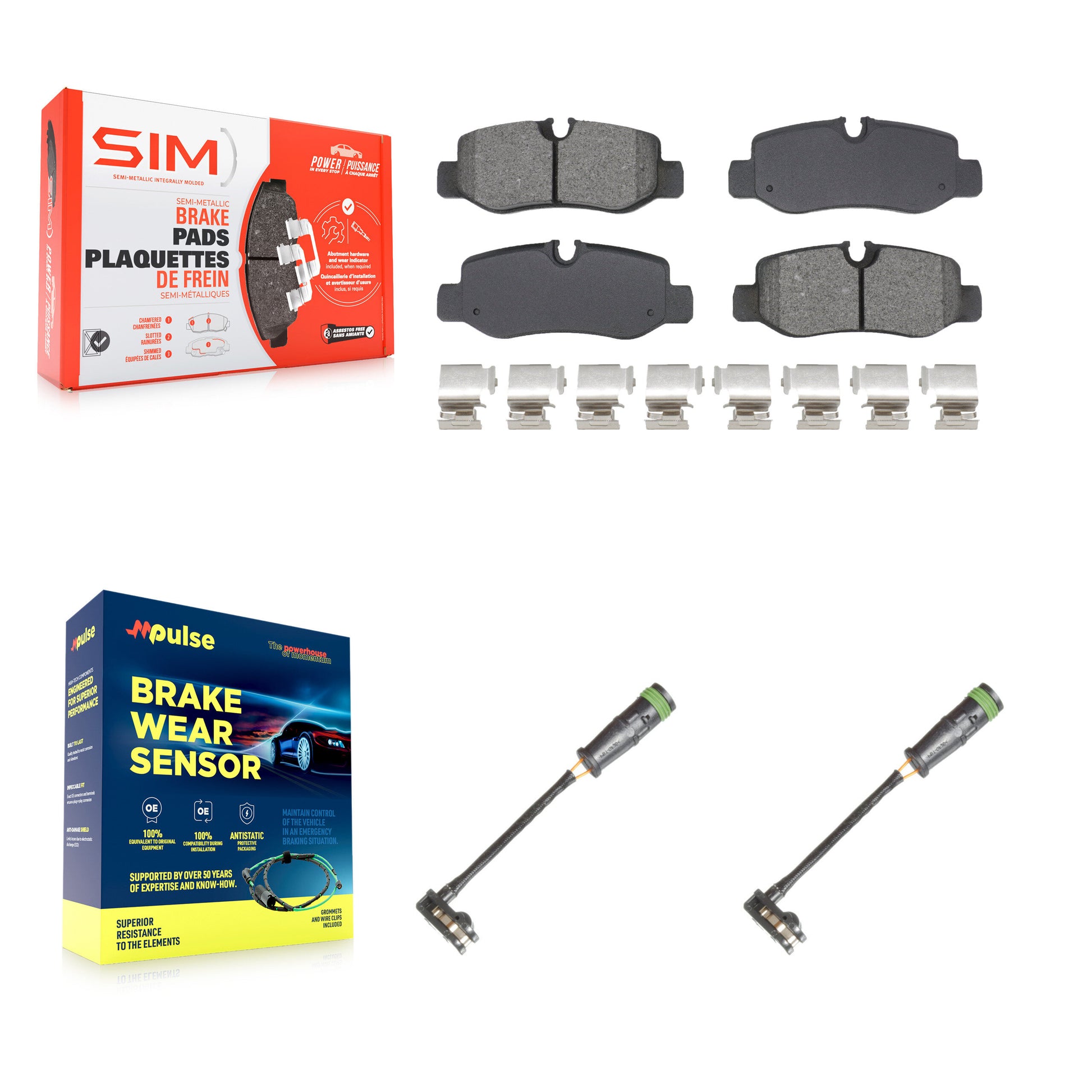 SIM KSW-100816 Disc Brake Pad for 2016-2021 Mercedes-Benz Metris - Rear
