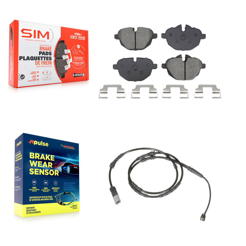 SIM KSW-100820 Disc Brake Pad for 2011-2018 BMW X4, BMW X3 - Rear