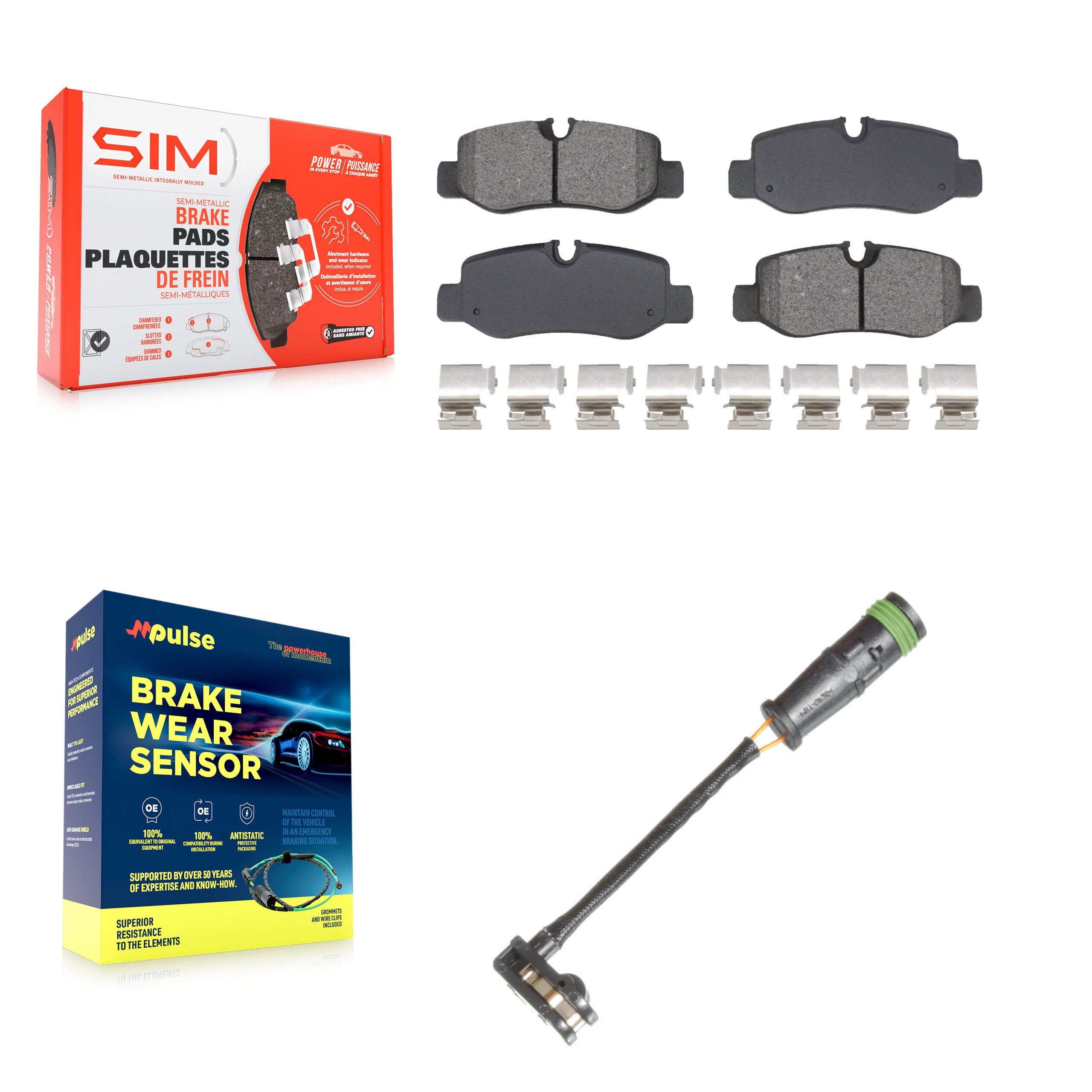 SIM KSW-100829 Disc Brake Pad for 2016-2021 Mercedes-Benz Metris - Rear