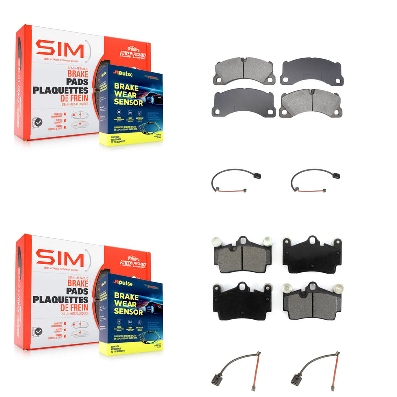 SIM KSW-100843 Disc Brake Pad for 2008-2010 Porsche Cayenne - Front and Rear
