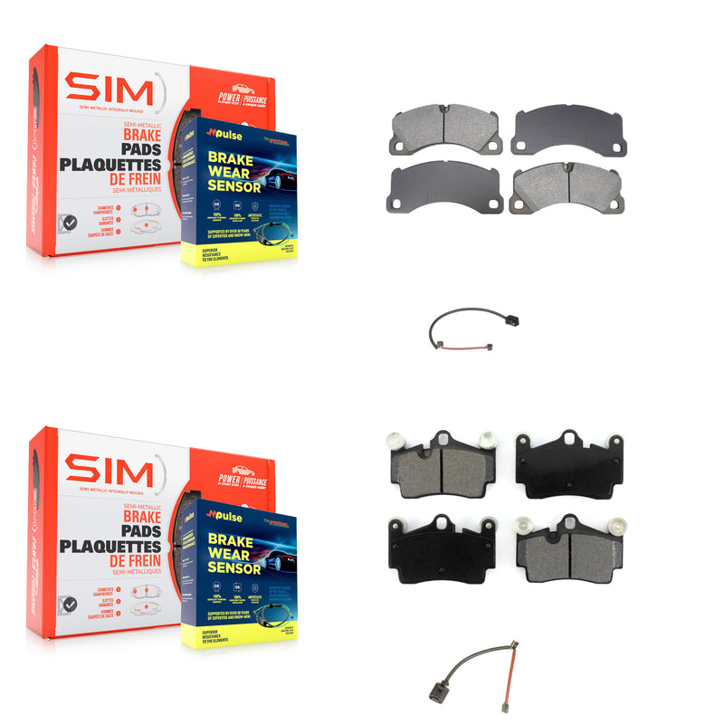SIM KSW-100845 Disc Brake Pad for 2008-2010 Porsche Cayenne - Front and Rear