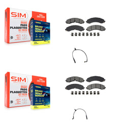 SIM KSW-100857 Disc Brake Pad for 2023-2024 Chevrolet Silverado 2500 HD, Chevrolet Silverado 3500 HD and More - Front and Rear