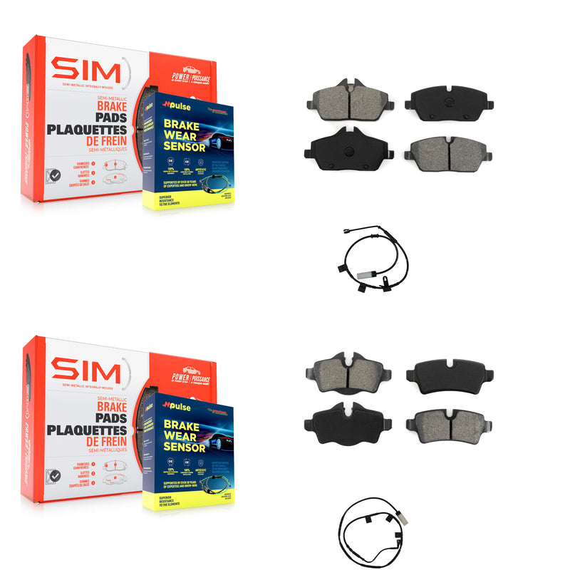 SIM KSW-100860 Disc Brake Pad for 2013 Mini Cooper - Front and Rear