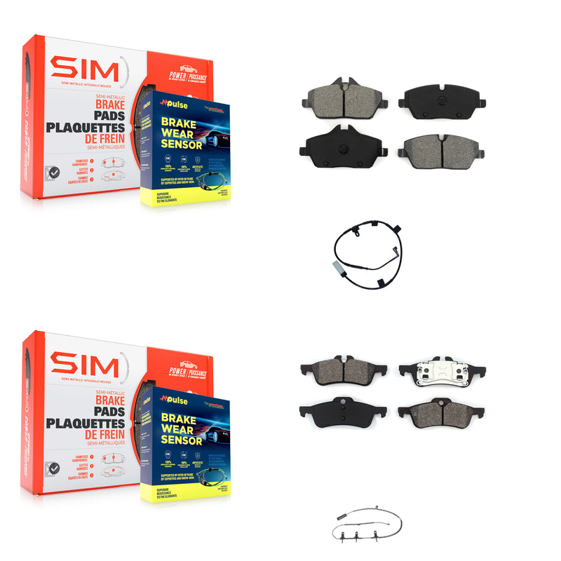 SIM KSW-100863 Disc Brake Pad for 2007-2008 Mini Cooper - Front and Rear