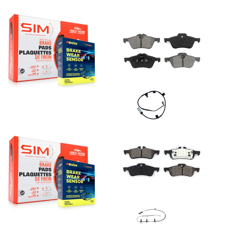 SIM KSW-100865 Disc Brake Pad for 2007-2008 Mini Cooper - Front and Rear