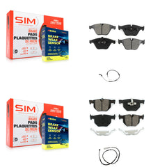 SIM KSW-100867 Disc Brake Pad for 2013 BMW X1 - Front and Rear