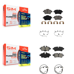 SIM KSW-100874 Disc Brake Pad for 2007-2008 Mini Cooper - Front and Rear