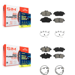 SIM KSW-100875 Disc Brake Pad for 2007-2008 Mini Cooper - Front and Rear
