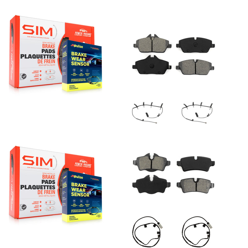 SIM KSW-100875 Disc Brake Pad for 2007-2008 Mini Cooper - Front and Rear