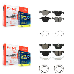SIM KSW-100878 Disc Brake Pad for 2013 BMW X1 - Front and Rear