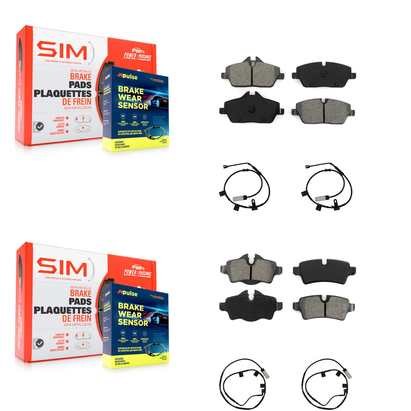 SIM KSW-100881 Disc Brake Pad for 2013 Mini Cooper - Front and Rear