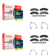 SIM KSW-100882 Disc Brake Pad for 2023-2024 Chevrolet Silverado 2500 HD, Chevrolet Silverado 3500 HD and More - Front and Rear