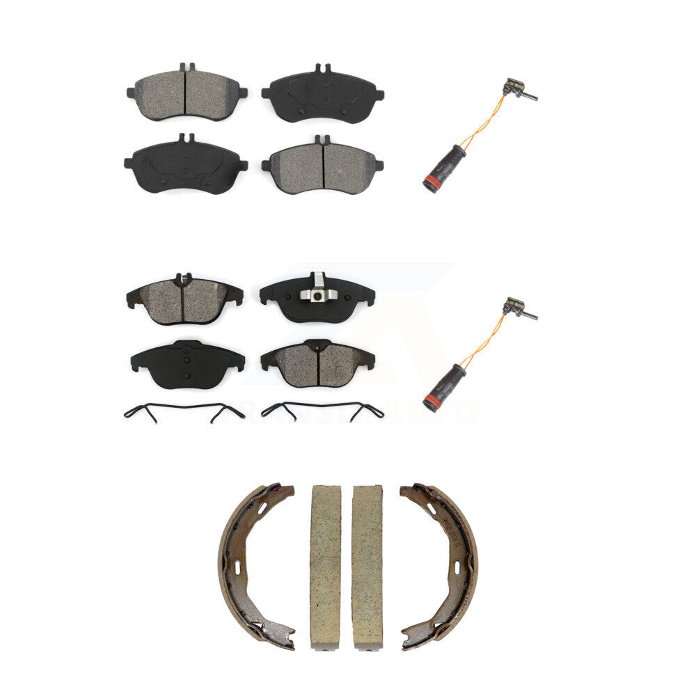 SIM KSW-100889 Disc Brake Pad for 2008-2015 Mercedes-Benz C250, Mercedes-Benz C300, Mercedes-Benz C230 - Front and Rear