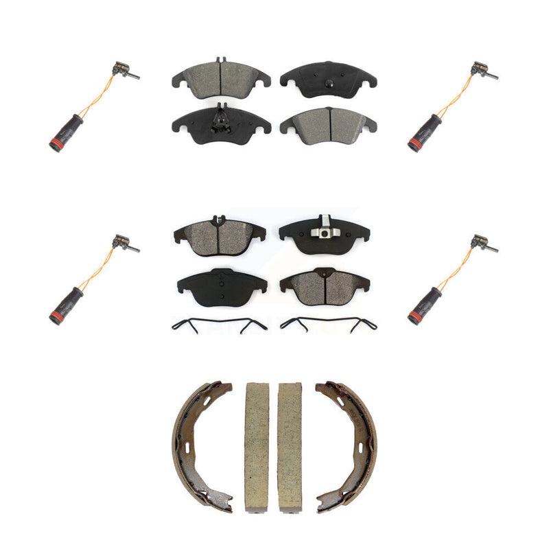 SIM KSW-100904 Disc Brake Pad for 2008-2017 Mercedes-Benz E400, Mercedes-Benz E550 and More - Front and Rear