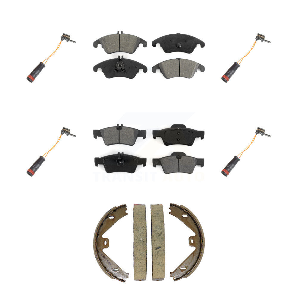 SIM KSW-100907 Disc Brake Pad for 2010-2016 Mercedes-Benz CLS400, Mercedes-Benz E350 and More - Front and Rear