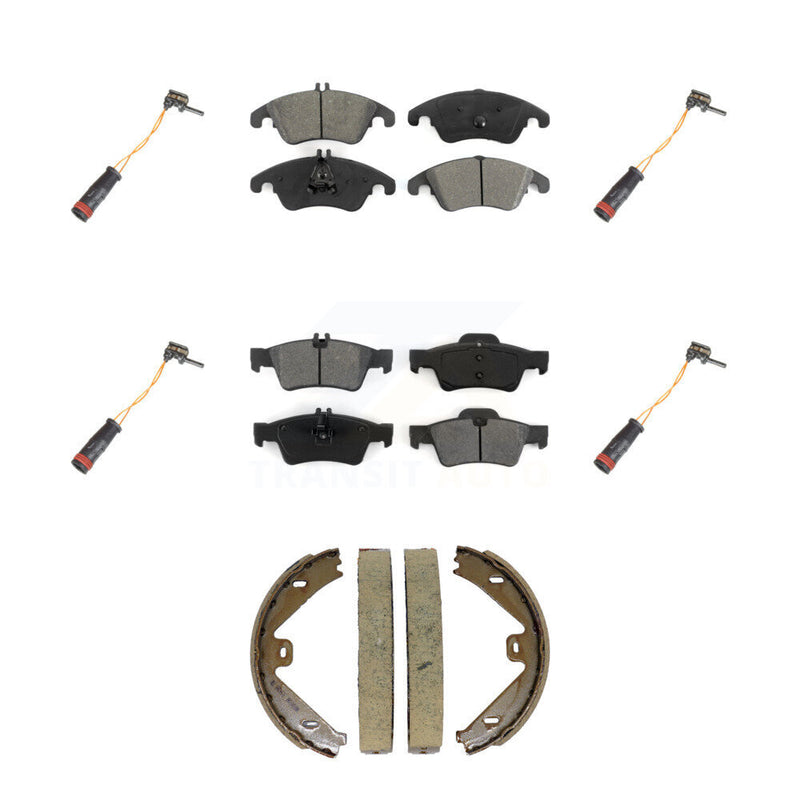 SIM KSW-100907 Disc Brake Pad for 2010-2016 Mercedes-Benz CLS400, Mercedes-Benz E350 and More - Front and Rear