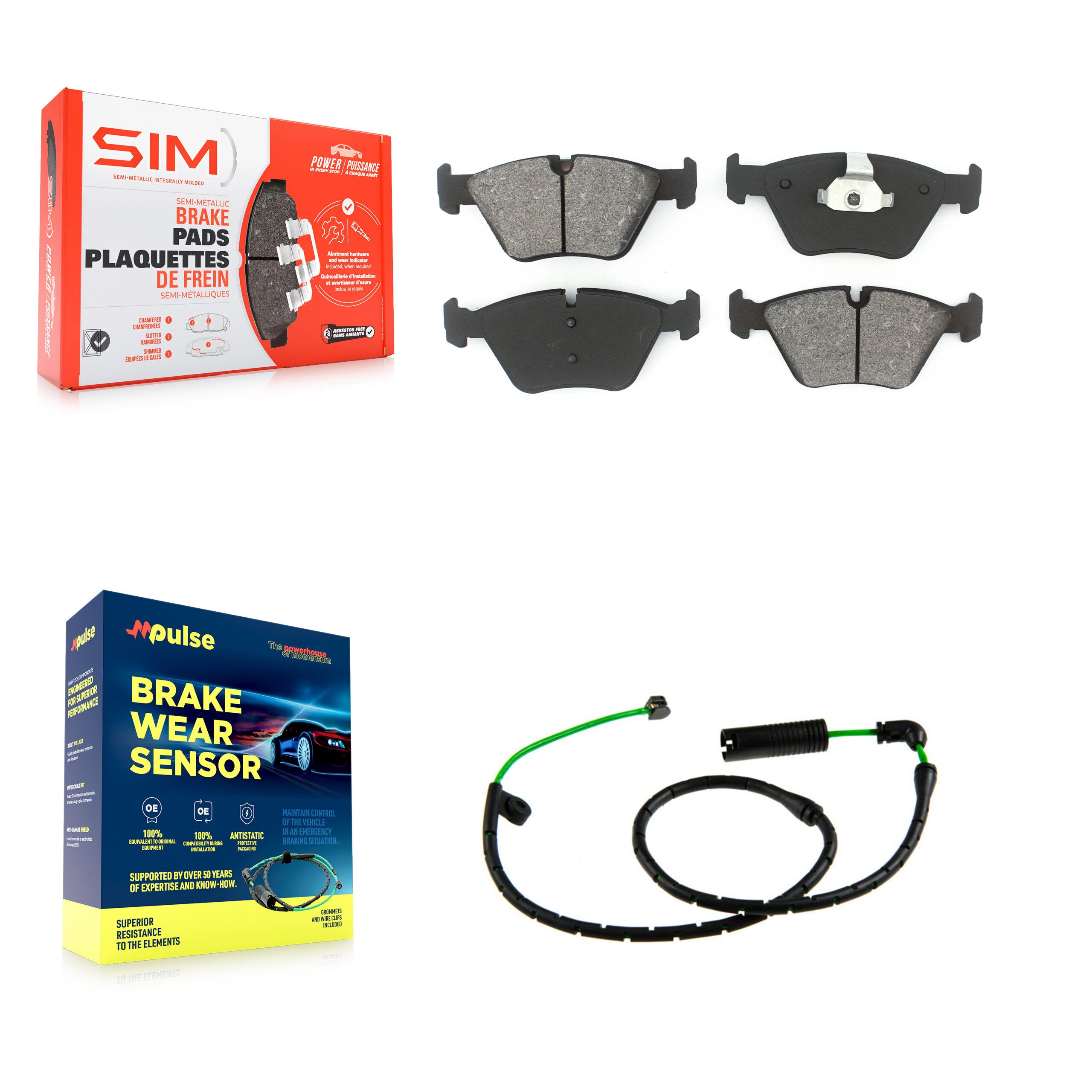 SIM KSW-100914 Disc Brake Pad for 2006-2010 BMW X3 - Front