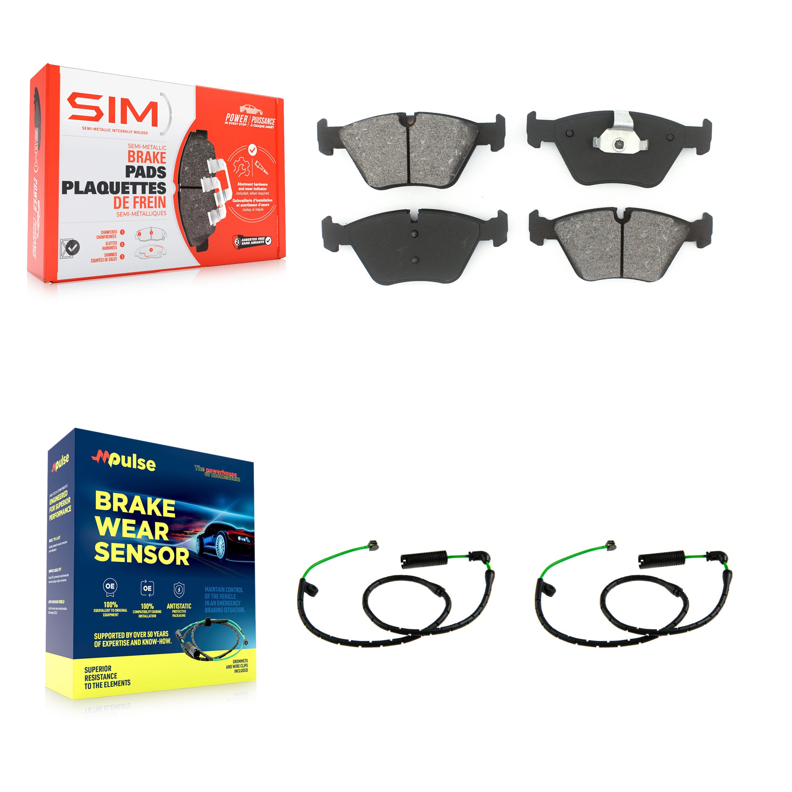 SIM KSW-100919 Disc Brake Pad for 2006-2010 BMW X3 - Front