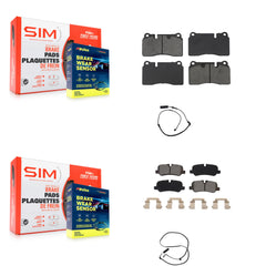 SIM KSW-100932 Disc Brake Pad for 2006-2009 Land Rover Range Rover - Front and Rear