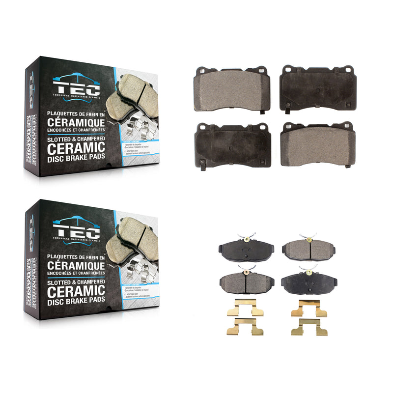 TEC KTC-100002 Disc Brake Pad for 2007-2011 Ford Mustang - Front and Rear