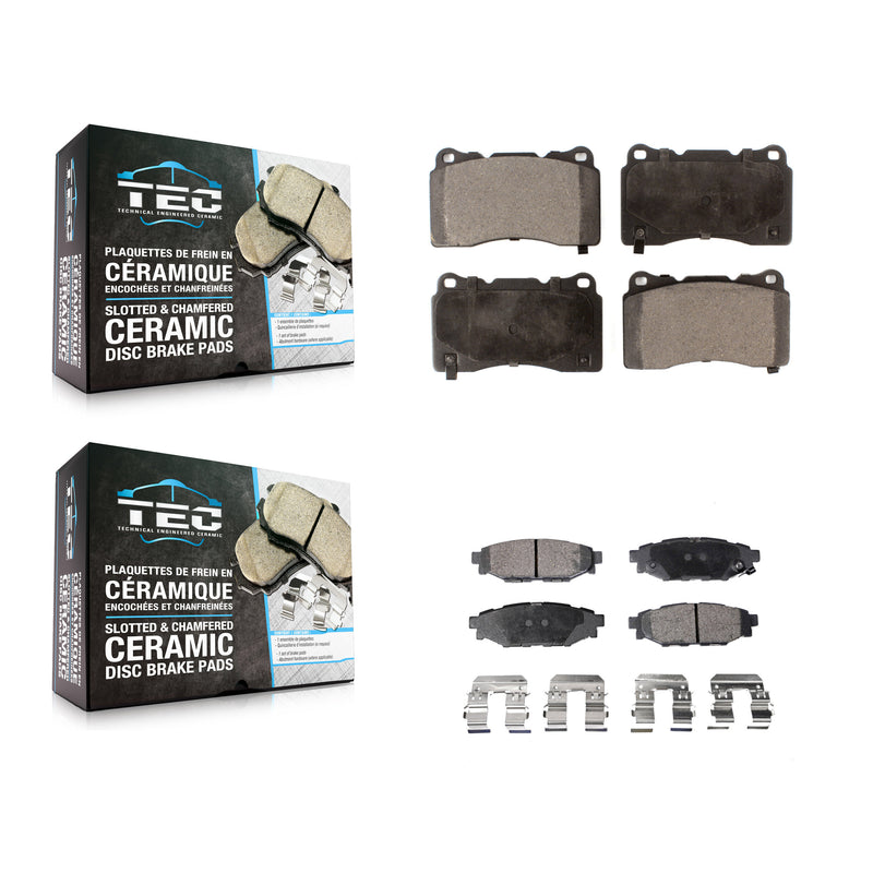 TEC KTC-100003 Disc Brake Pad for 2014 Subaru WRX - Front and Rear