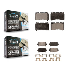 TEC KTC-100007 Disc Brake Pad for 2011-2019 Cadillac XTS, Buick Regal, Saab 9-5 - Front and Rear