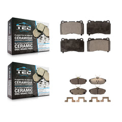 TEC KTC-100009 Disc Brake Pad for 2012 Ford Mustang - Front and Rear