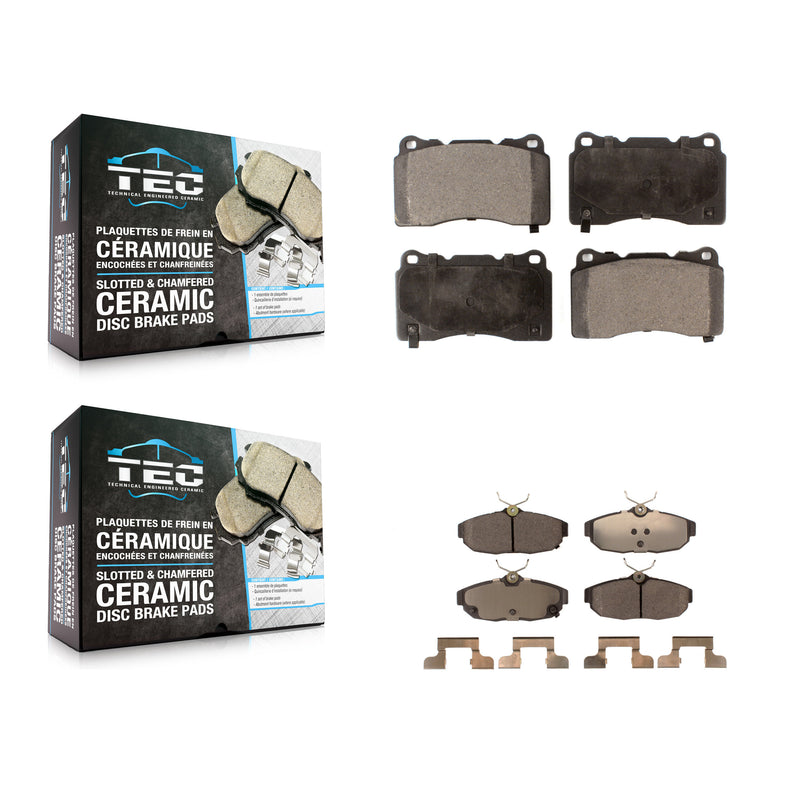 TEC KTC-100009 Disc Brake Pad for 2012 Ford Mustang - Front and Rear