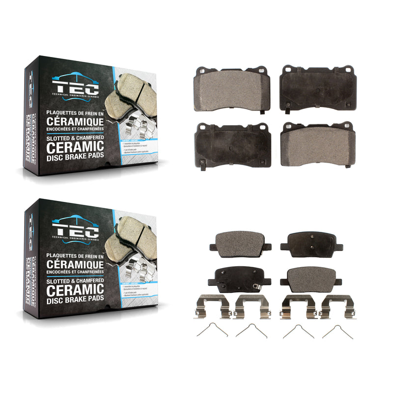 TEC KTC-100011 Disc Brake Pad for 2016-2022 Chevrolet Camaro, Cadillac CT6 - Front and Rear