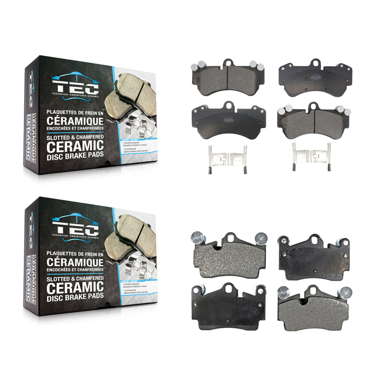 TEC KTC-100016 Disc Brake Pad for 2003-2010 Porsche Cayenne, Volkswagen Touareg - Front and Rear